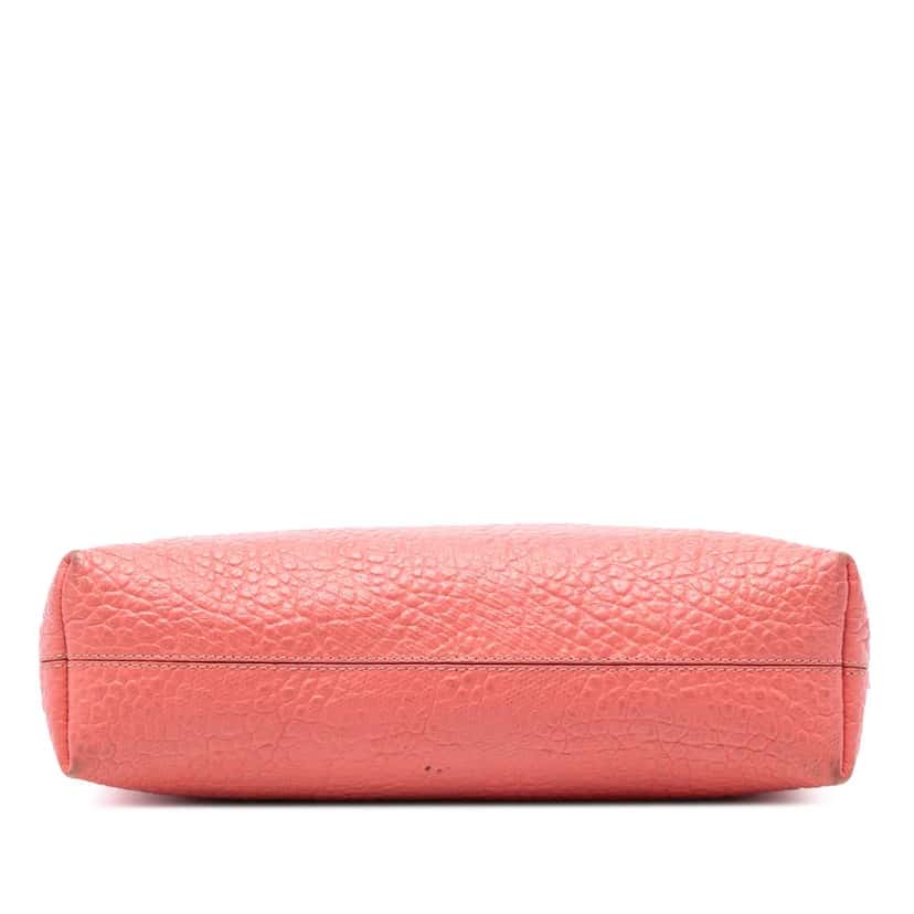 Burberry Small Grain Check Embossed Leather Chichester Crossbody Pink Leather Very good condition - Inside View