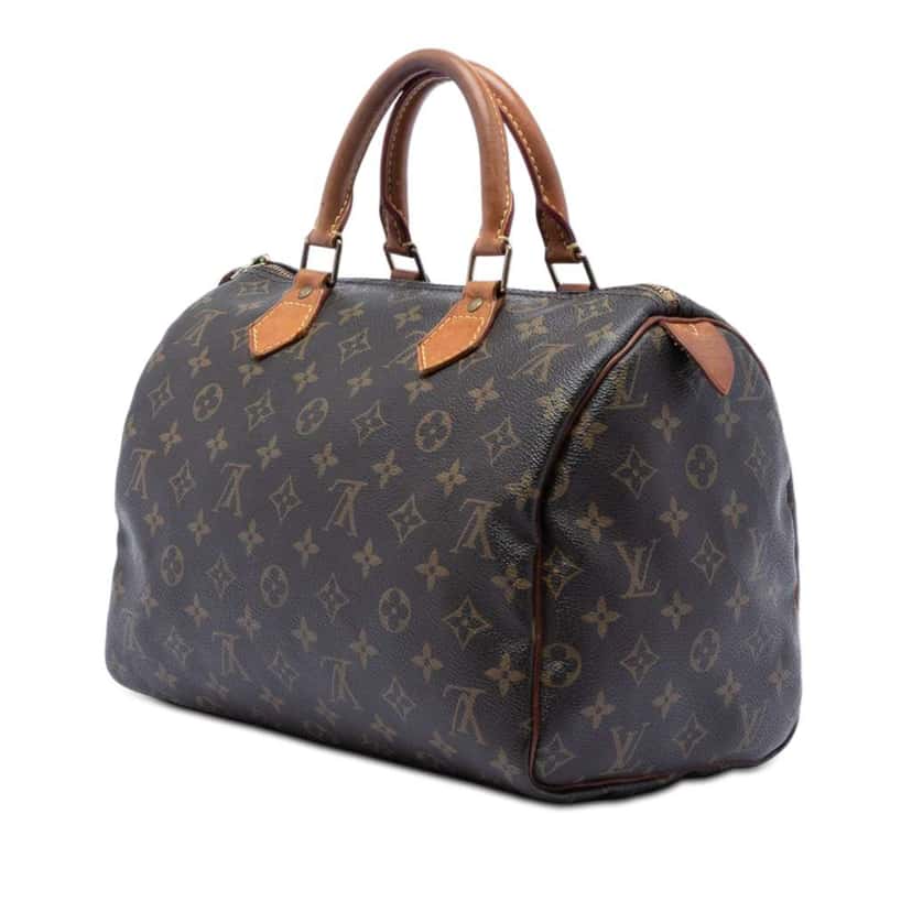 Louis Vuitton Monogram Speedy 30 Brown Very good condition - Back View