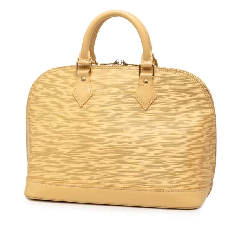Louis Vuitton Epi Alma PM Yellow Leather Very good condition - Back View