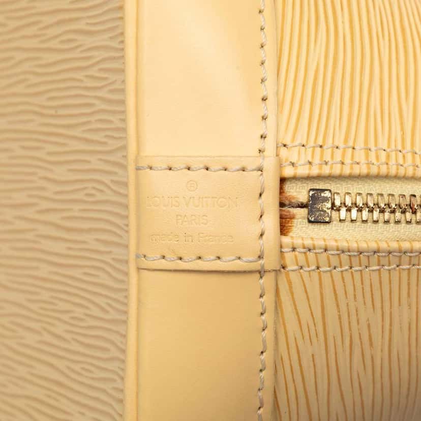 Louis Vuitton Epi Alma PM Yellow Leather Very good condition - Box View