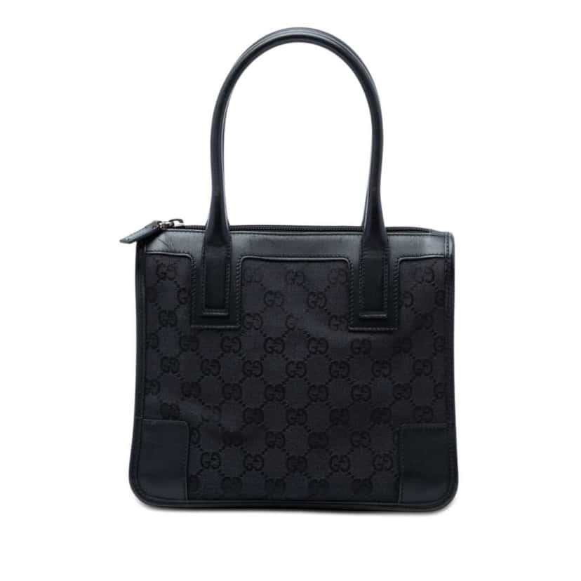 Gucci GG Canvas Handbag Black Canvas Very good condition - Front View