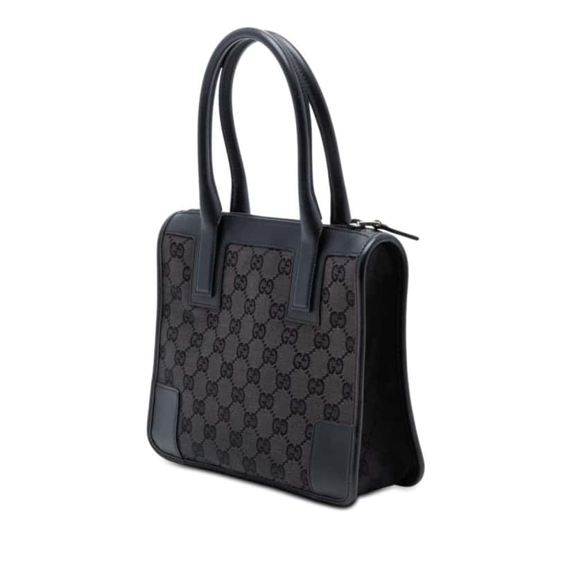 Gucci GG Canvas Handbag Black Canvas Very good condition - Back View