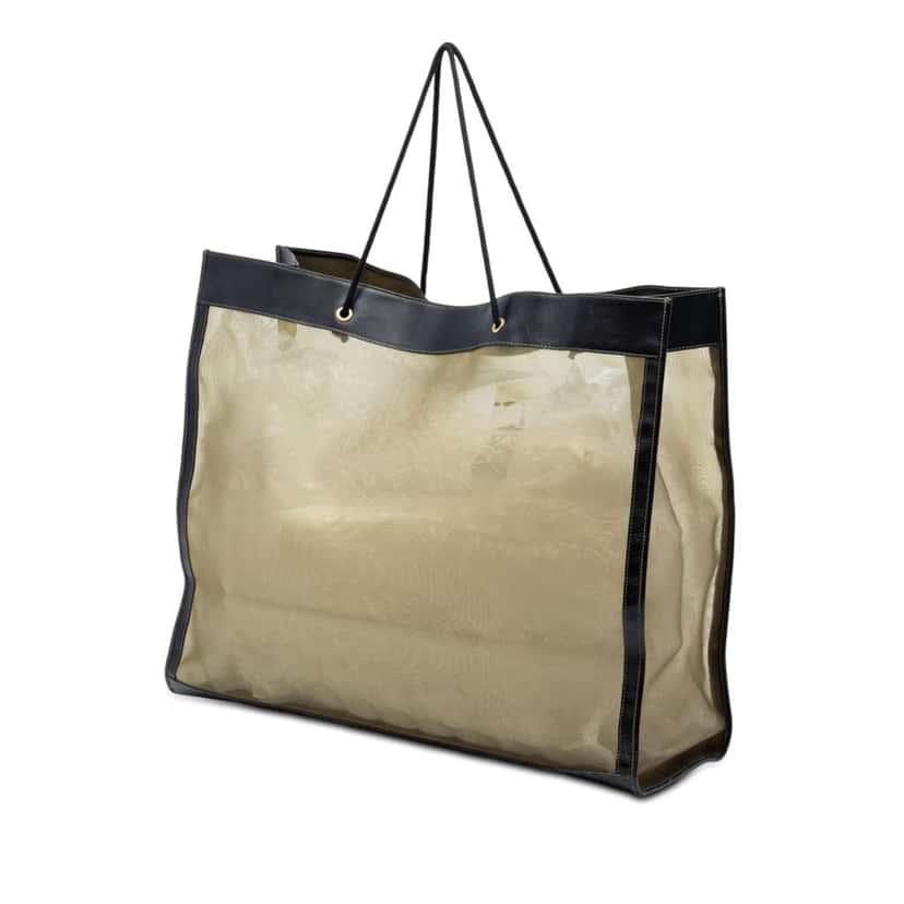 Fendi Mesh Tote Brown Polyester Very good condition - Back View