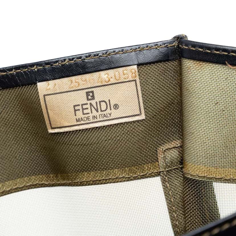 Fendi Mesh Tote Brown Polyester Very good condition - Box View