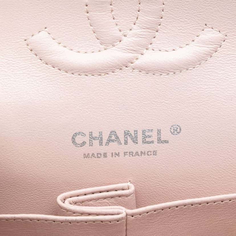 Chanel Medium Classic Caviar Double Flap Pink Leather Very good condition - Box View