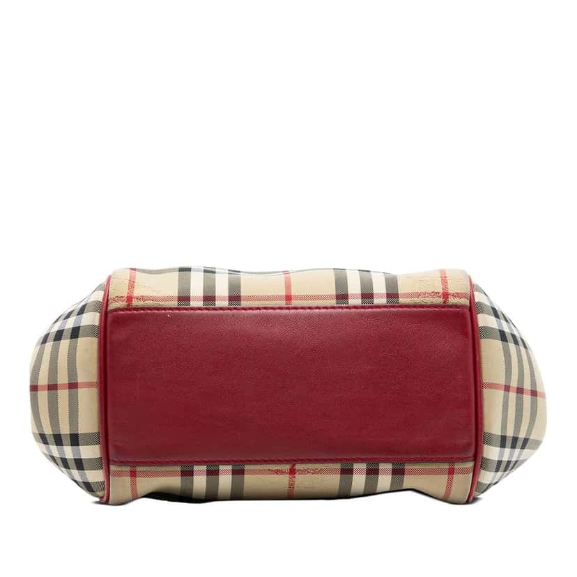 Burberry Small Haymarket Check Canvas Canterbury Tote Beige Canvas Very good condition - Inside View