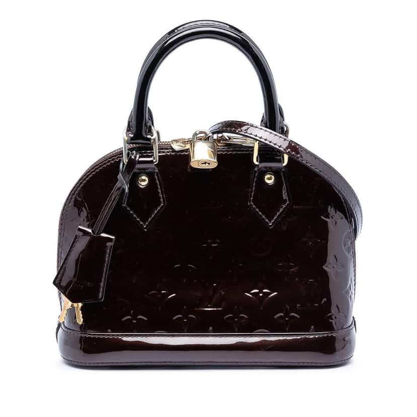 Louis Vuitton Monogram Vernis Alma BB Purple Leather Very good condition - Front View