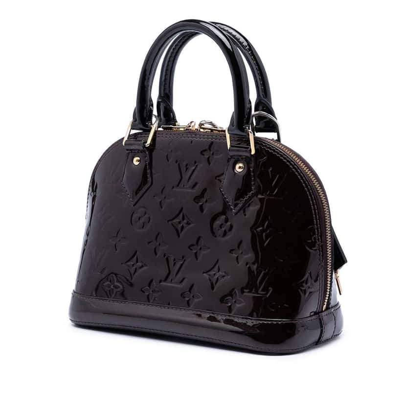 Louis Vuitton Monogram Vernis Alma BB Purple Leather Very good condition - Back View