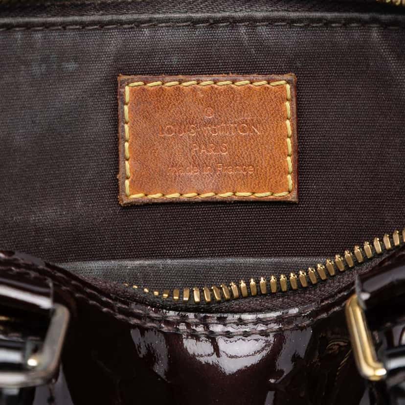 Louis Vuitton Monogram Vernis Alma BB Purple Leather Very good condition - Box View