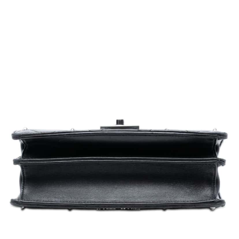 Miu Miu Studded Matelasse Nappa Flap Crossbody Black Leather Very good condition - Inside View