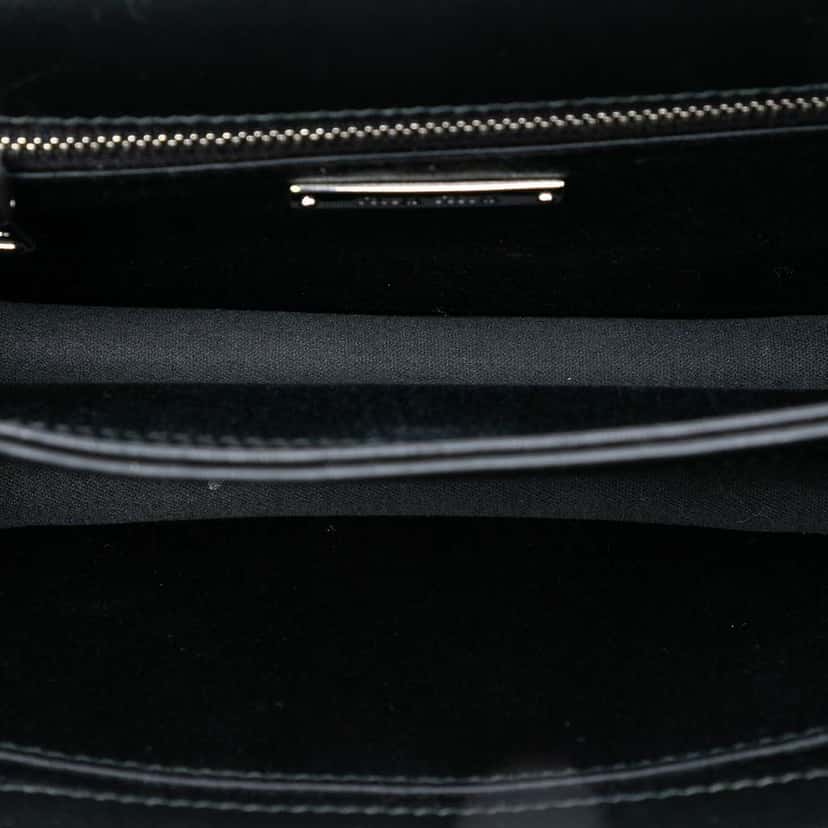 Miu Miu Studded Matelasse Nappa Flap Crossbody Black Leather Very good condition - Model View