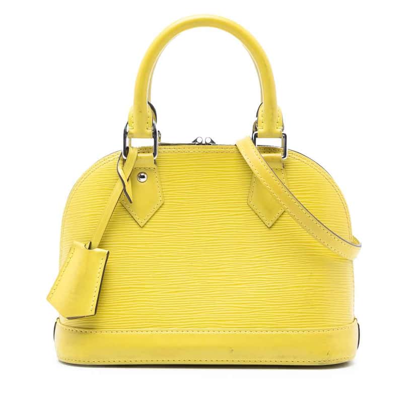 Louis Vuitton Epi Alma BB Yellow Leather Very good condition - Front View