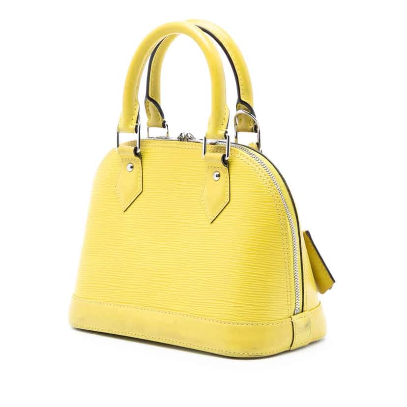 Louis Vuitton Epi Alma BB Yellow Leather Very good condition - Back View