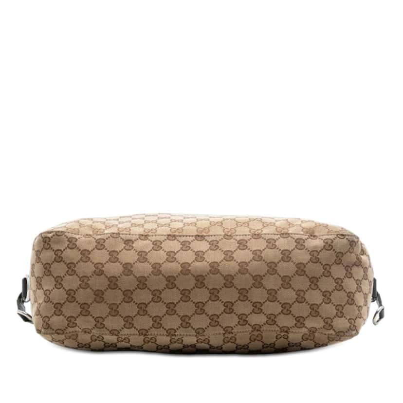 Gucci Large GG Canvas Icon Bit Satchel Beige Canvas Very good condition - Inside View