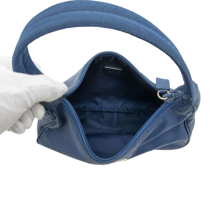 Prada Mini Tessuto Sport Shoulder Bag Blue Very good condition - Model View