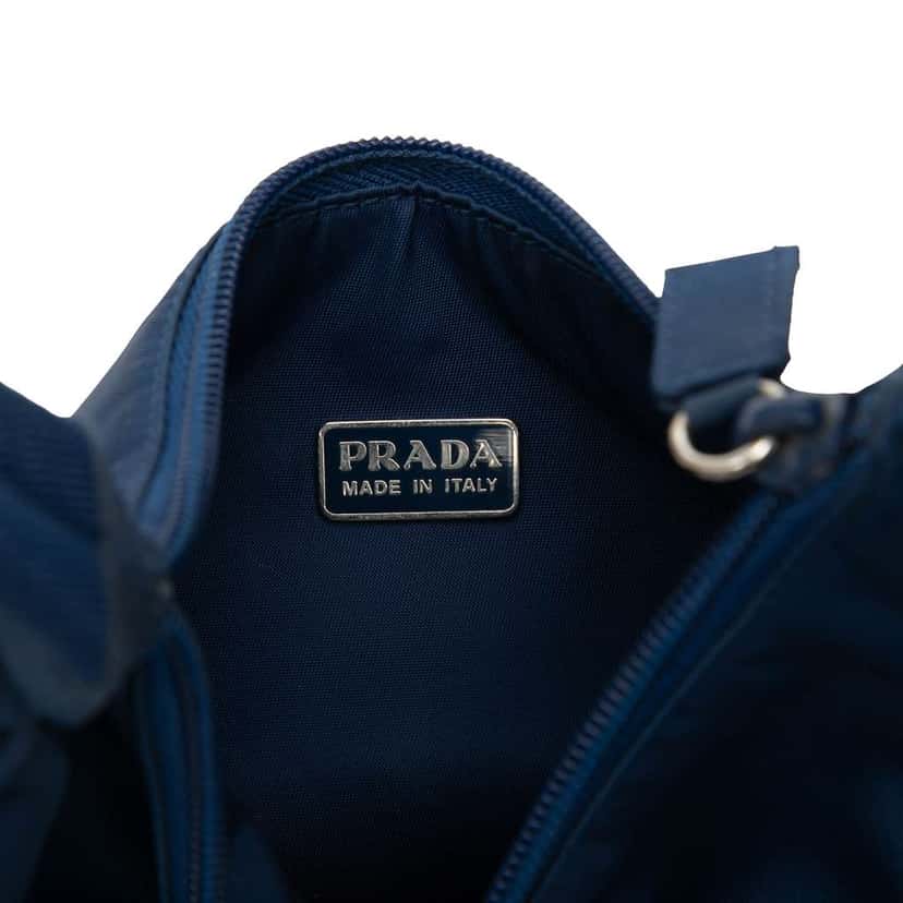 Prada Mini Tessuto Sport Shoulder Bag Blue Very good condition - Box View