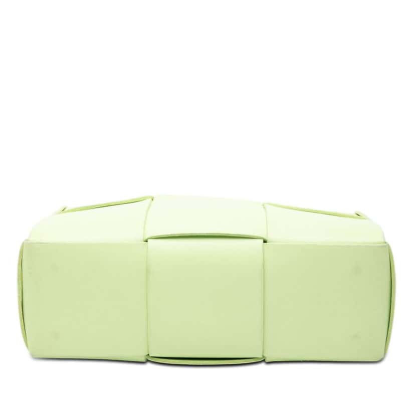 Bottega Veneta Mini Nappa Maxi Intrecciato Arco Tote Green Leather Very good condition - Inside View