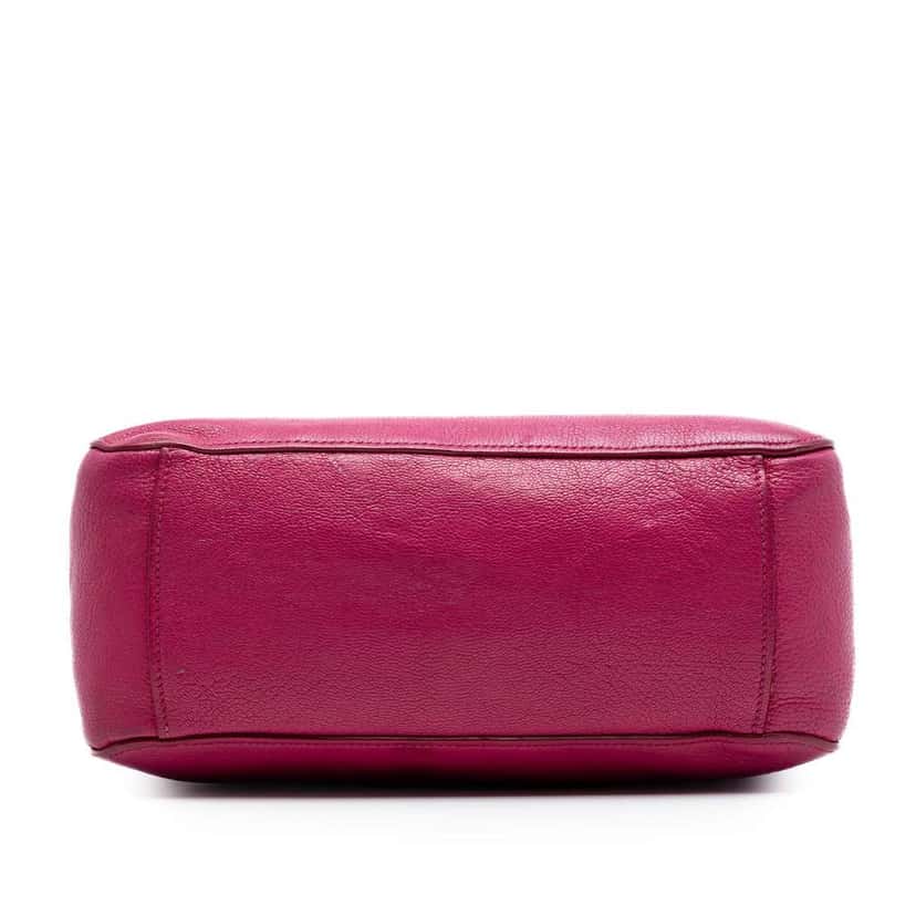 Miu Miu Goatskin Madras Satchel Pink Leather Very good condition - Inside View