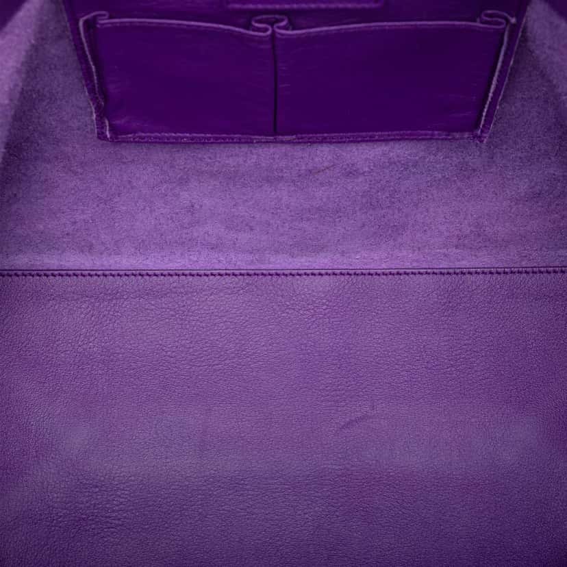 Balenciaga Leather Papier A4 Tote Purple Leather Very good condition - Model View