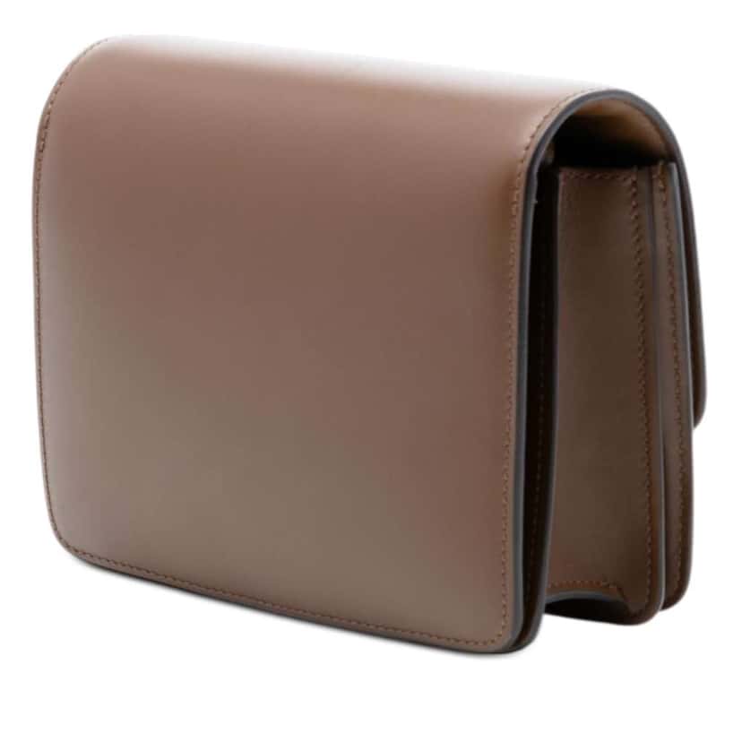 Celine Small Calfskin Classic Box Brown Leather Very good condition - Back View