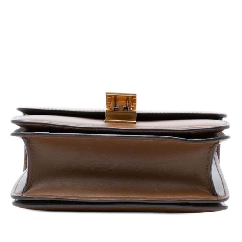 Celine Small Calfskin Classic Box Brown Leather Very good condition - Inside View