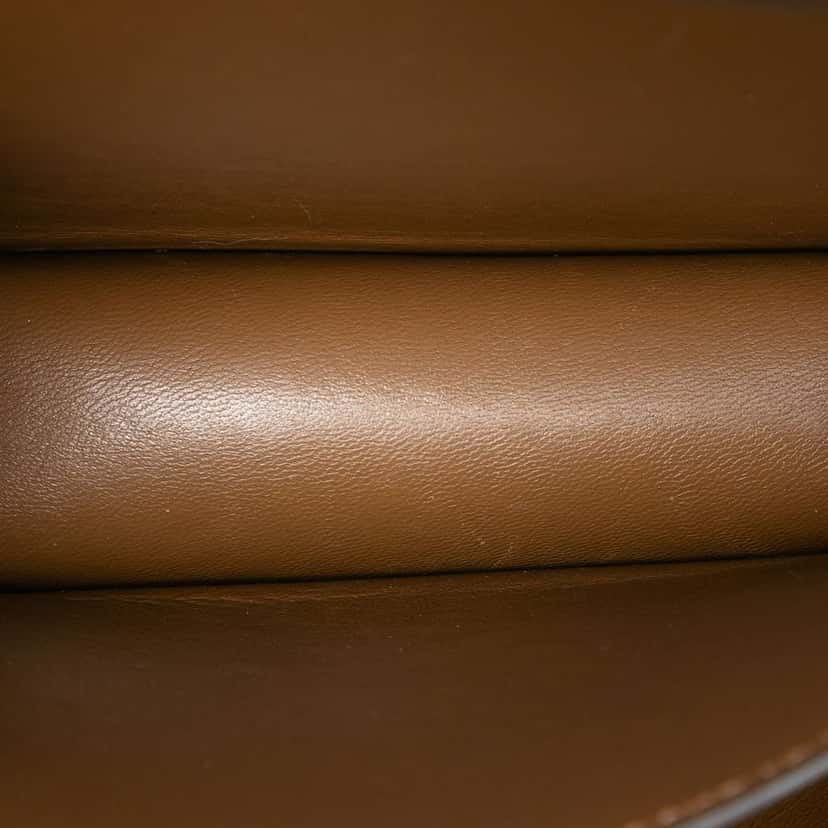 Celine Small Calfskin Classic Box Brown Leather Very good condition - Model View