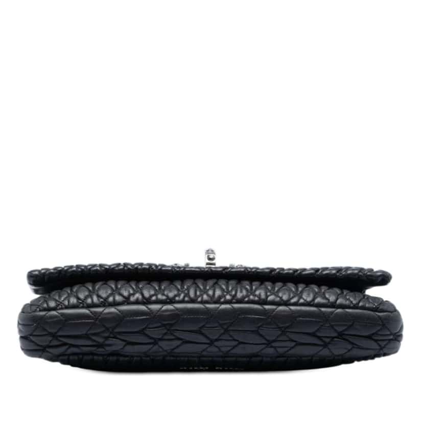 Miu Miu Matelasse Nappa Crystal Chain Satchel Black Leather Very good condition - Inside View