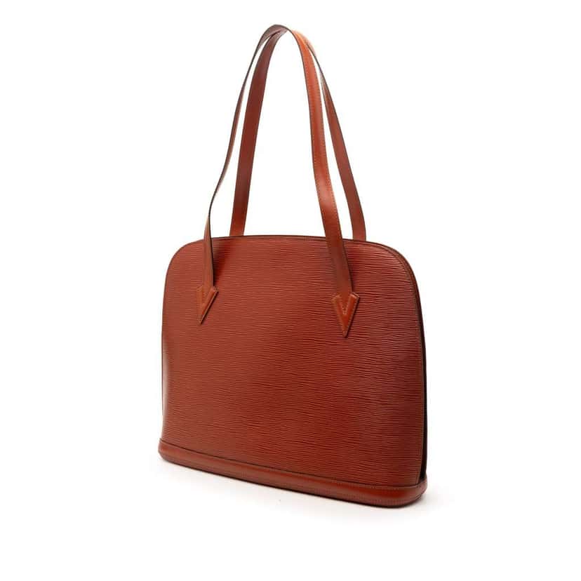 Louis Vuitton Epi Lussac Brown Leather Very good condition - Back View