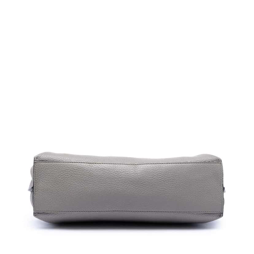 Gucci Small Leather Bamboo Daily Satchel Grey Leather Very good condition - Inside View