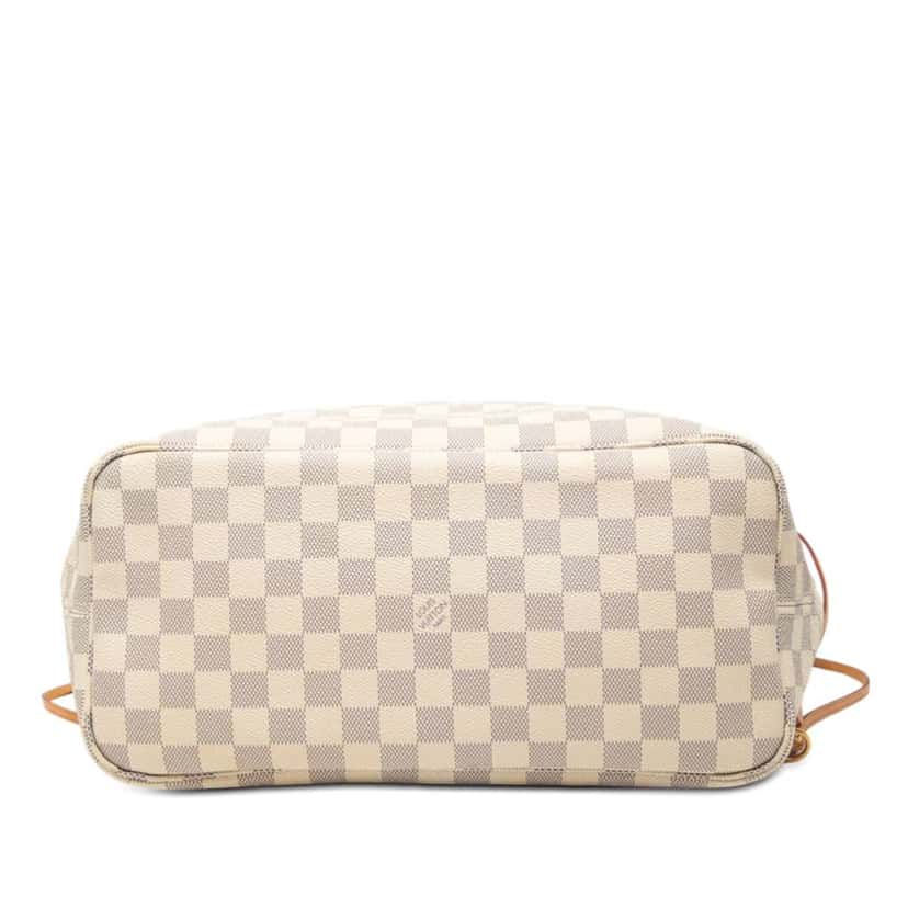 Louis Vuitton Damier Azur Neverfull MM White Very good condition - Inside View