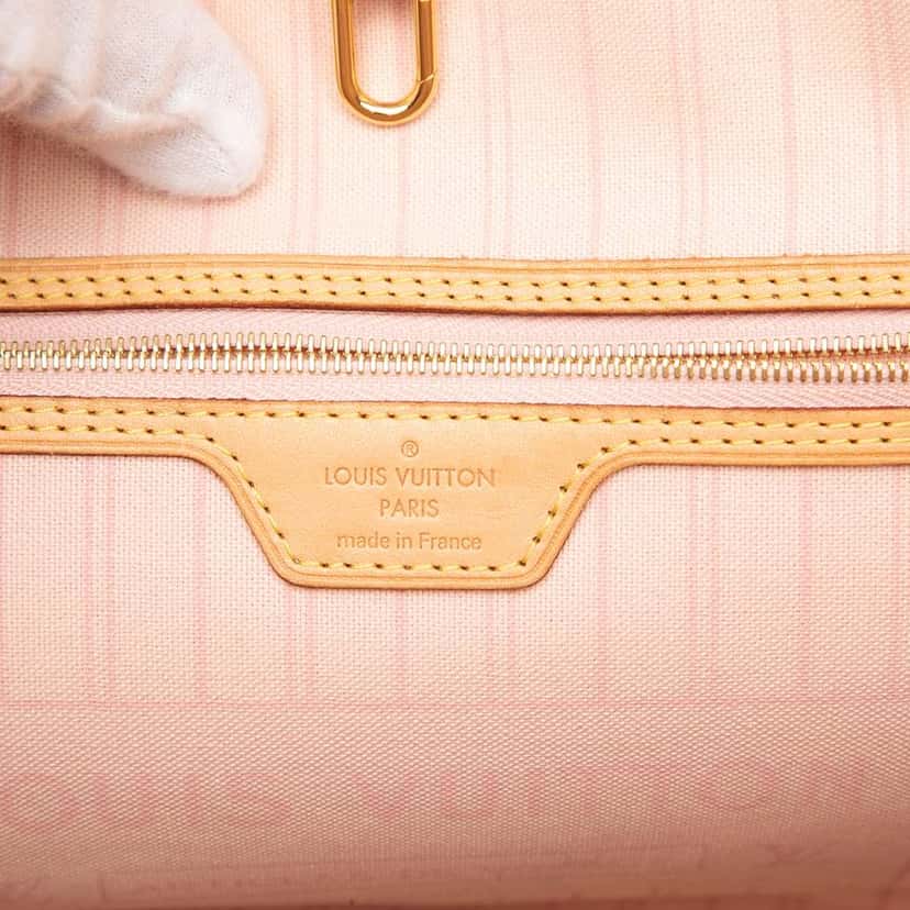 Louis Vuitton Damier Azur Neverfull MM White Very good condition - Box View