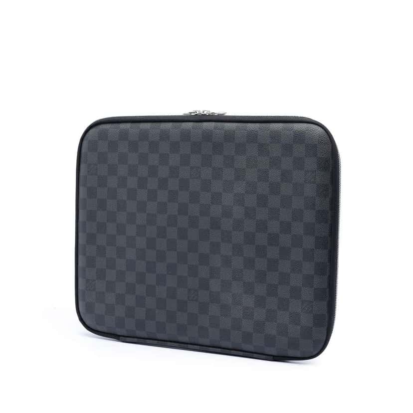 Louis Vuitton Damier Graphite Horizon Laptop Sleeve Black Very good condition - Back View