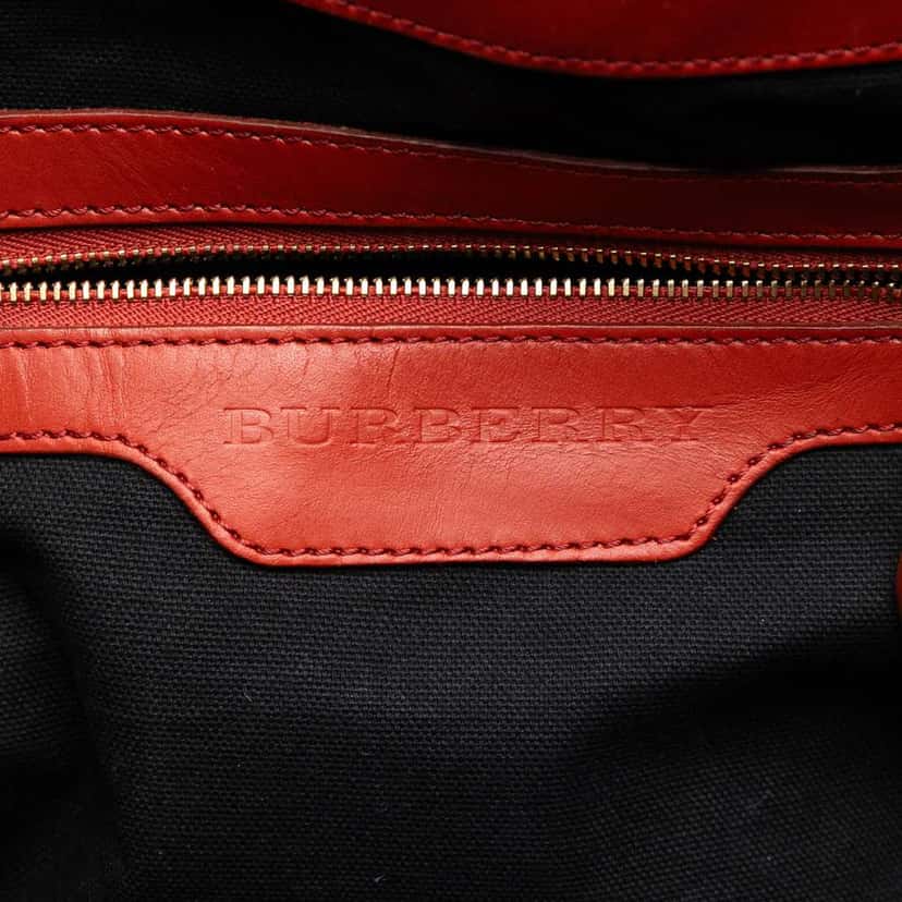 Burberry Small House Check Canvas Canterbury Tote Brown Canvas Very good condition - Box View