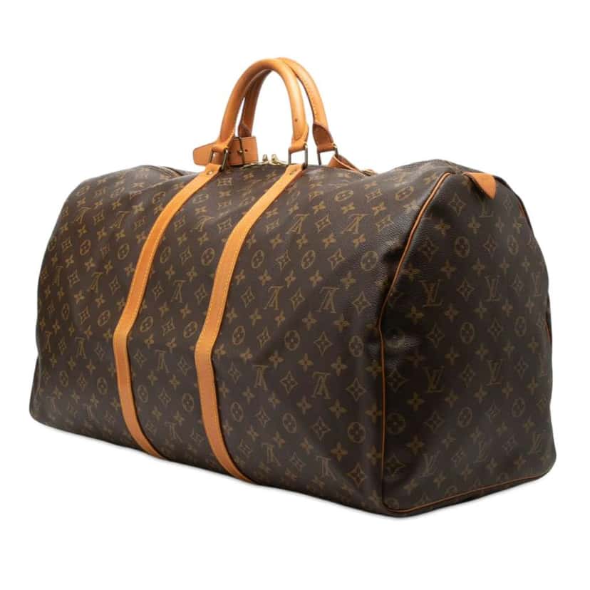 Louis Vuitton Monogram Keepall 60 Brown Good condition - Back View