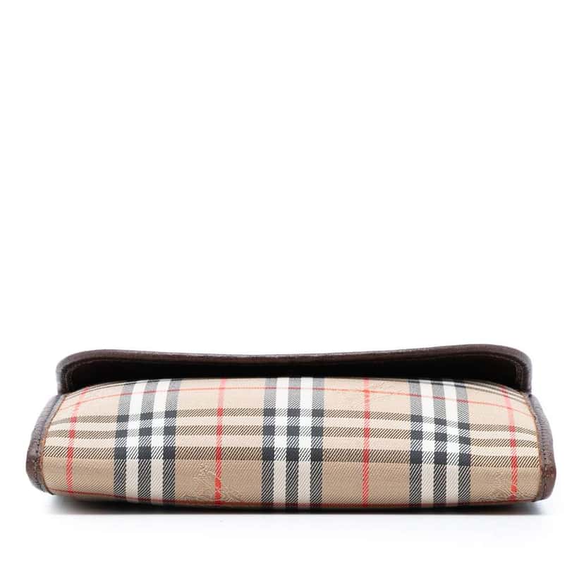 Burberry Haymarket Check Canvas Clutch Beige Canvas Very good condition - Inside View