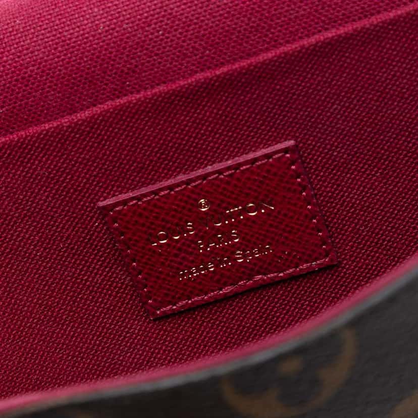 Louis Vuitton Monogram Pochette Felicie Brown Very good condition - Box View