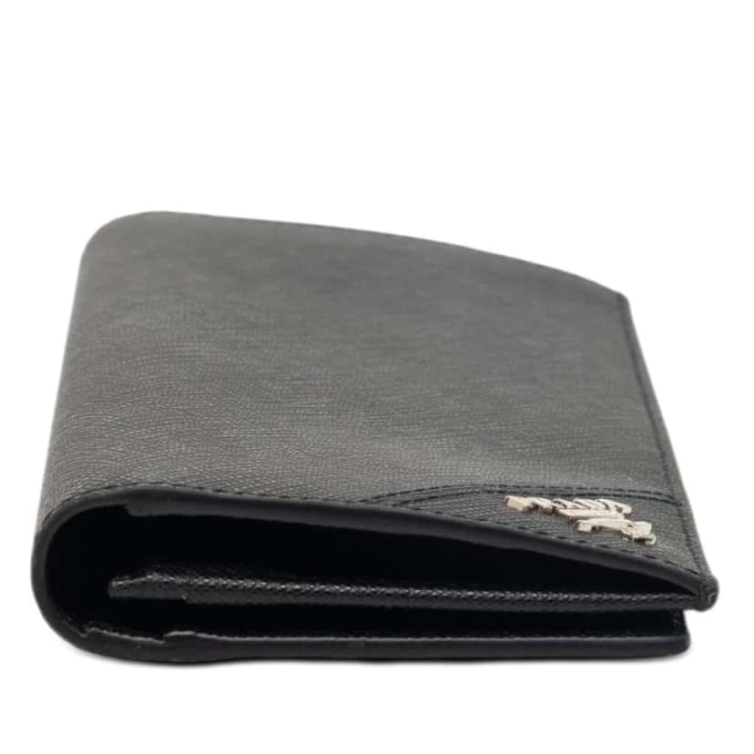 Prada Saffiano Bifold Long Wallet Black Leather Very good condition - Inside View