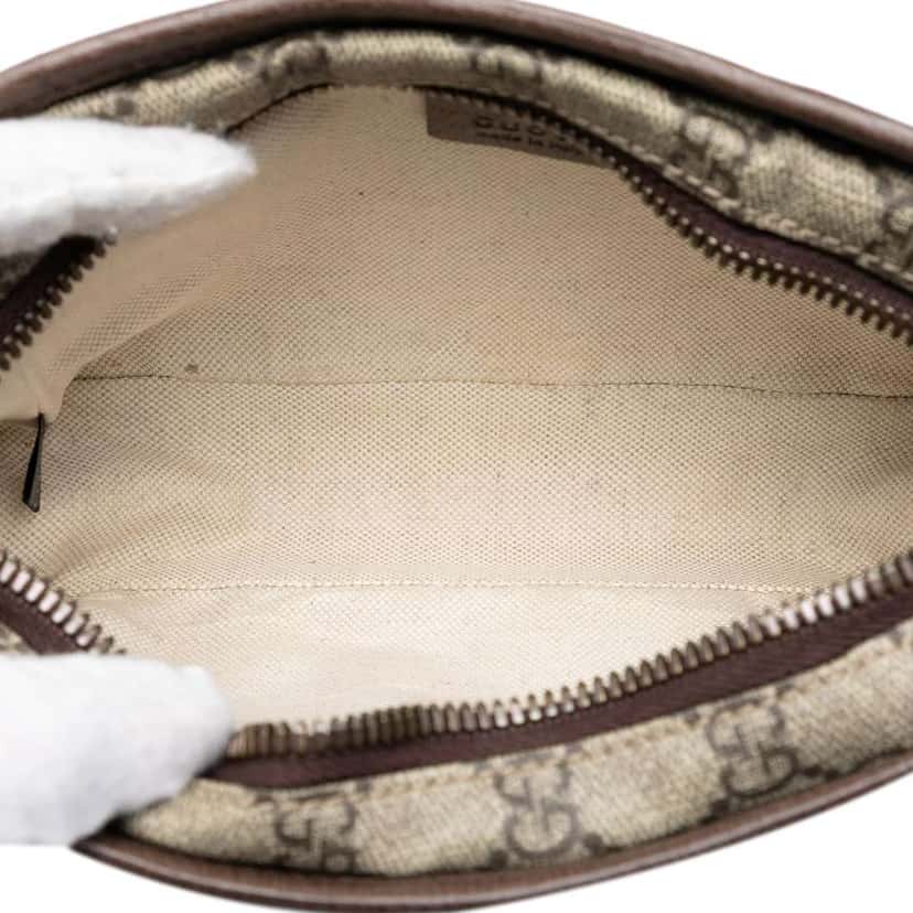 Gucci Small GG Supreme Web Ophidia Top Handle Bag Beige Canvas Very good condition - Model View