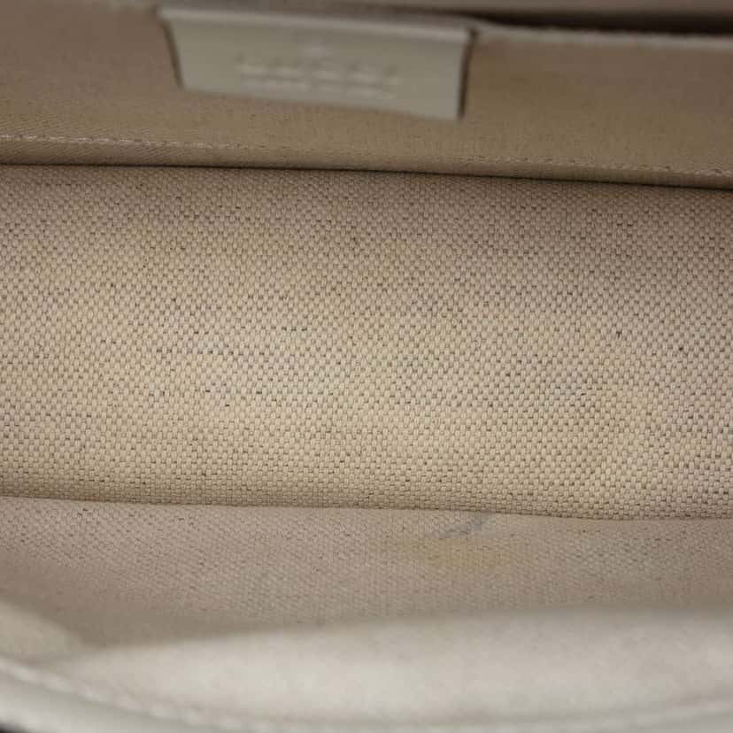 Gucci Medium Leather Bamboo Dionysus Web Satchel White Leather Very good condition - Model View