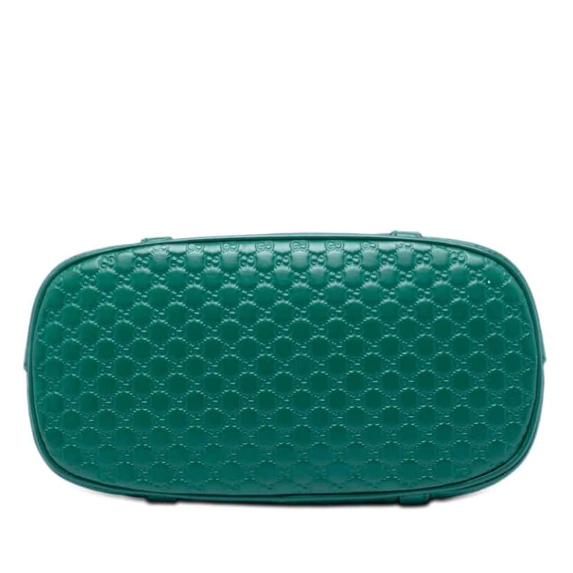 Gucci Mini Microguccissima Dome Satchel Green Leather Very good condition - Inside View