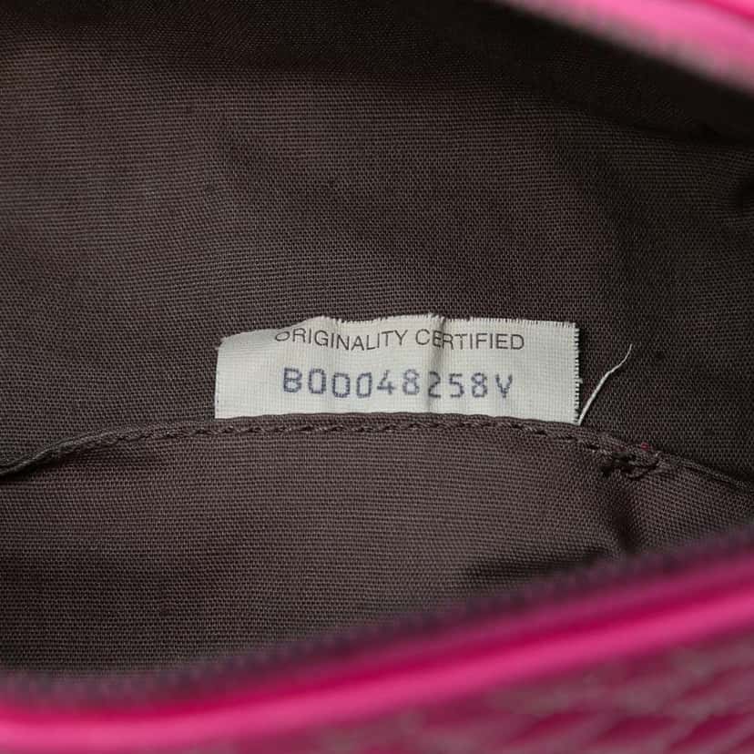 Bottega Veneta Quilted Nappa Zip Pouch Pink Leather Very good condition - Box View