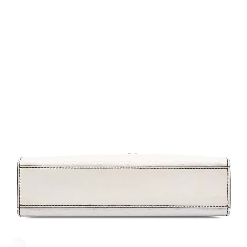 Gucci Small Guccissima Emily Shoulder Bag White Leather Very good condition - Inside View