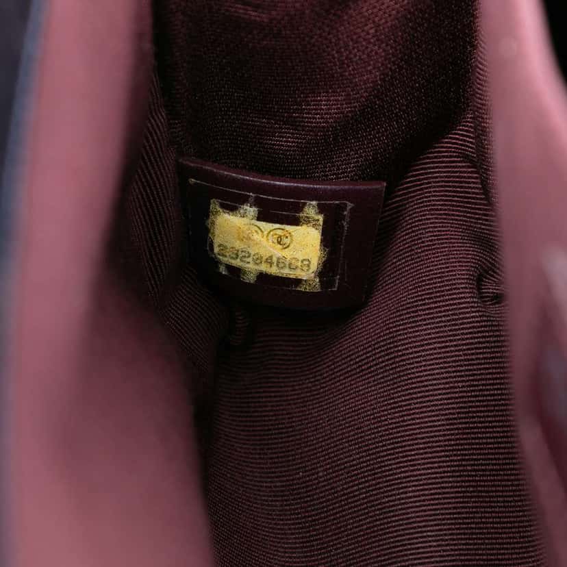 Chanel Old Medium Quilted Glazed Calfskin Chain Around Boy Flap Blue Leather Very good condition - Box View