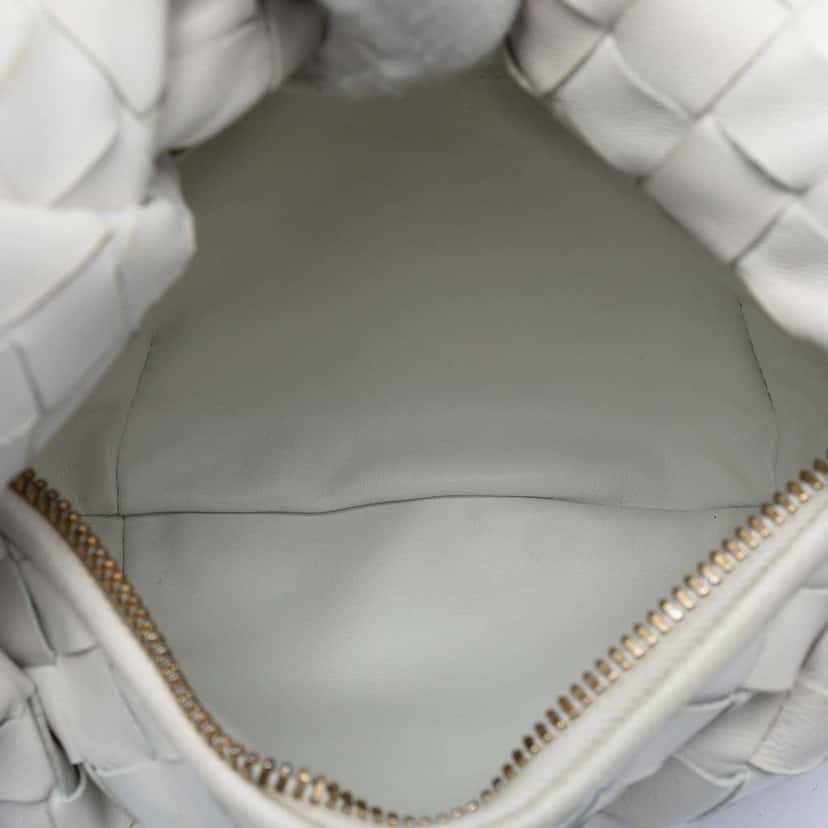 Bottega Veneta Mini Nappa Intrecciato Jodie White Leather Very good condition - Model View