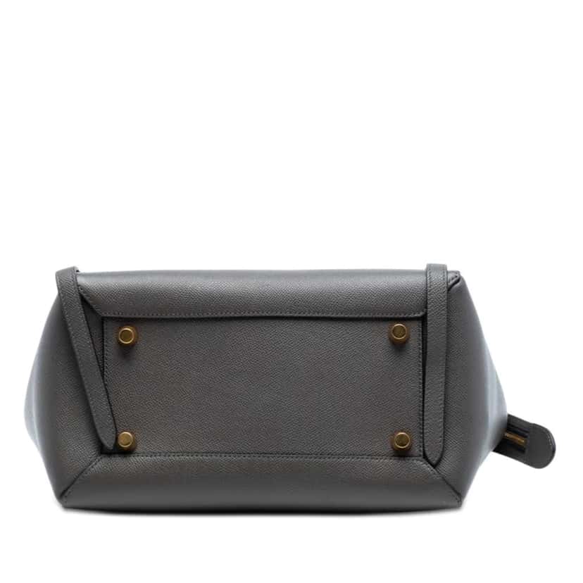 Celine Mini Grained Calfskin Belt Bag Grey Leather Very good condition - Inside View