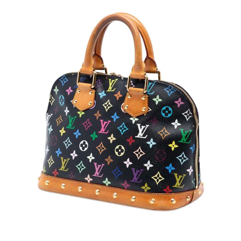 Louis Vuitton Monogram Multicolore Alma PM Black Very good condition - Back View