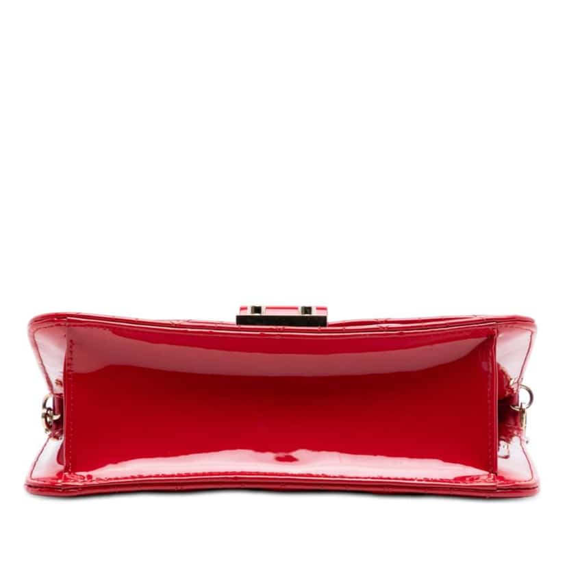 Dior Patent Cannage Miss Dior Promenade Crossbody Red Leather Very good condition - Inside View