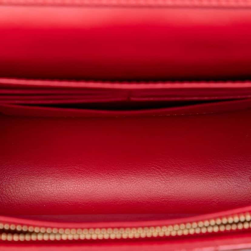 Dior Patent Cannage Miss Dior Promenade Crossbody Red Leather Very good condition - Model View