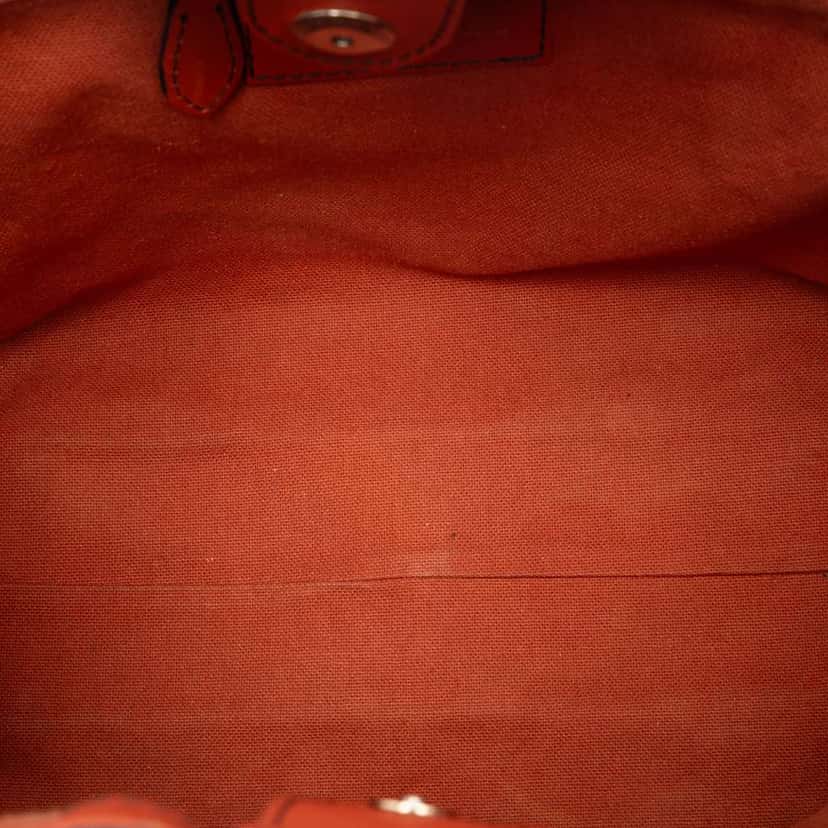 Burberry Small Haymarket Check Coated Canvas Brogue Tassel Tote Beige Very good condition - Model View