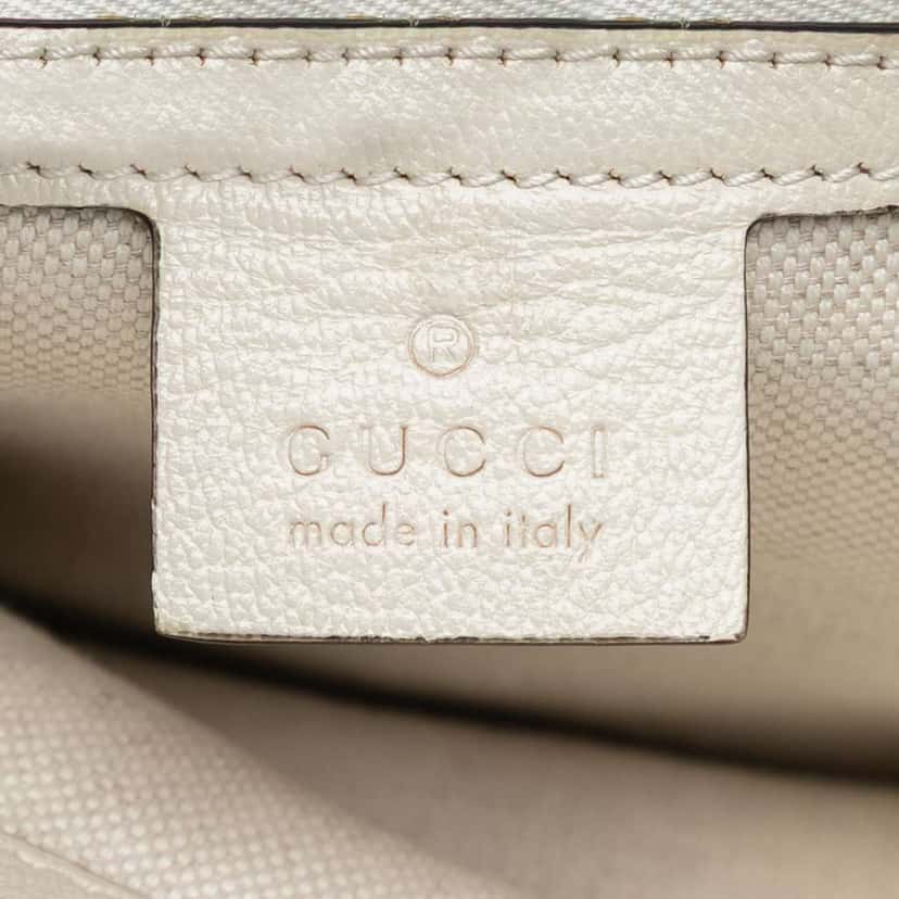 Gucci Medium GG Canvas Horsebit 1955 Chain Tote Beige Canvas Very good condition - Box View